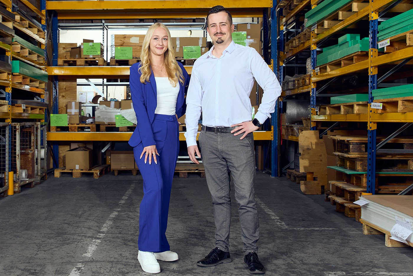 Das passt – eine Allrounderin und ihr Kollege aus dem Vertrieb